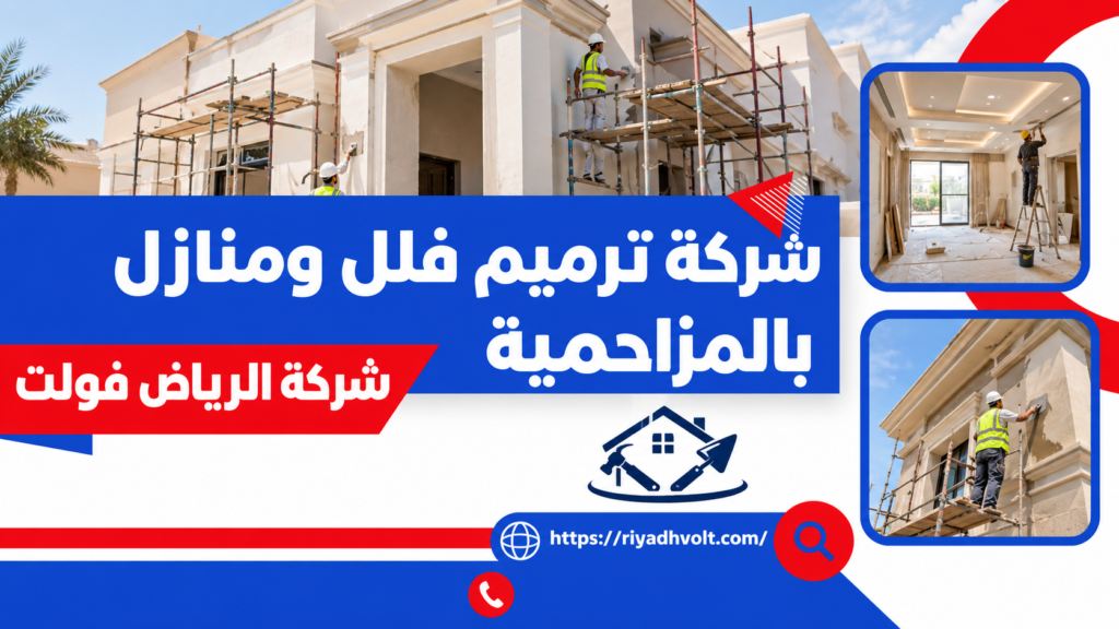 شركة ترميم فلل ومنازل بالمزاحمية